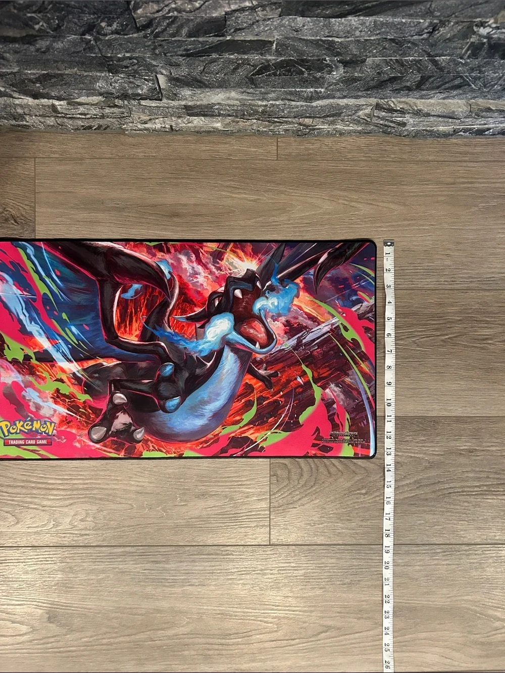 NWOT Pokémon Colorful Mega Charizard X Playmat from Phantasmal Flames 🔥